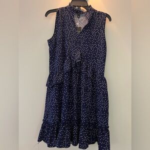 New with tags blue and white pretty dress!!